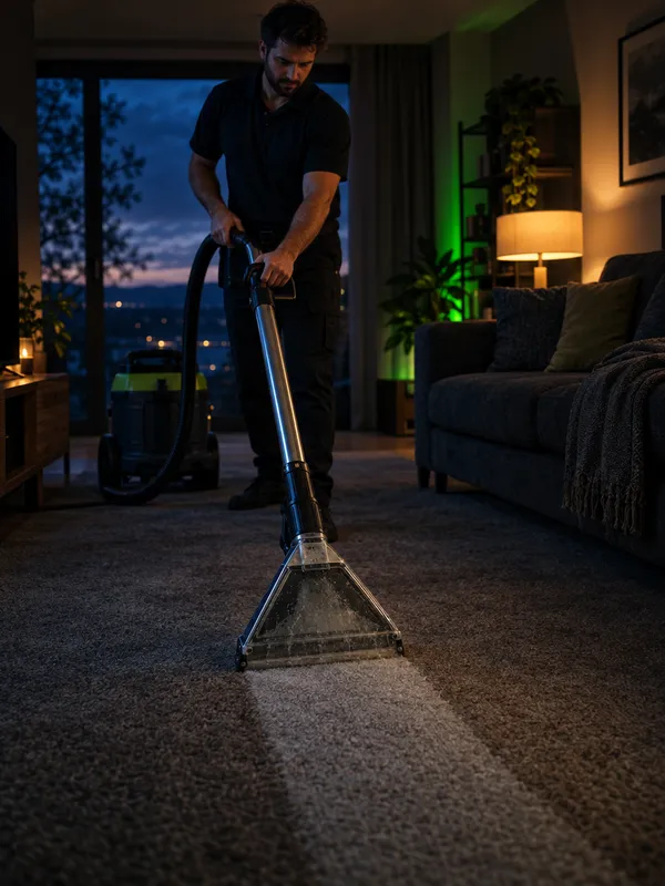 Flooring and carpet cleaning at work in South Florida