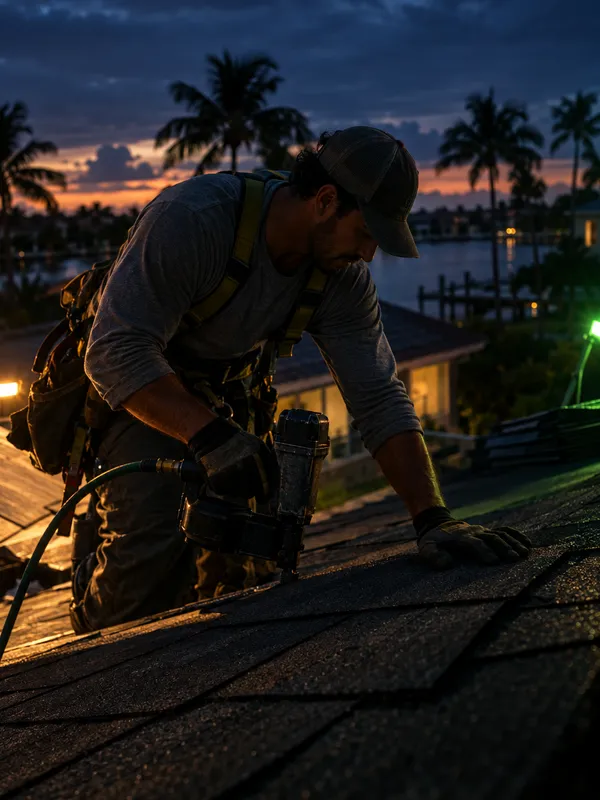Roofing at work in South Florida